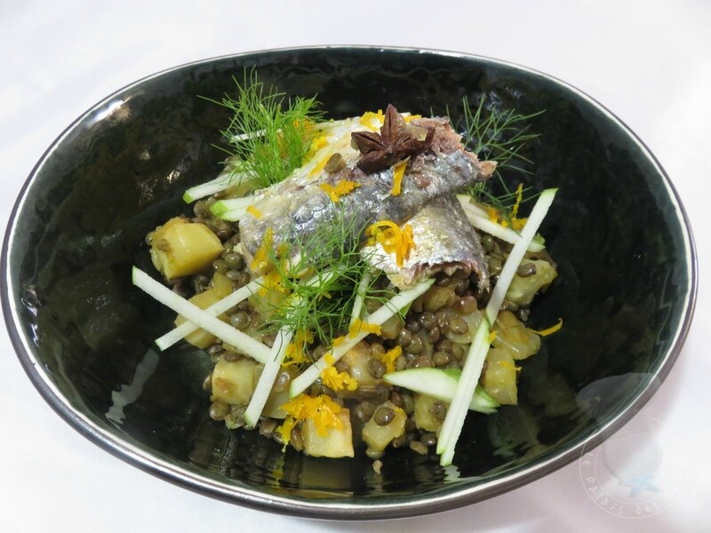 Salade de lentilles, fenouil et orange
