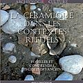 Nouvelle publication aux PUR: La céramique dans les <b>contextes</b> rituels (Sous la direction de Mario Denti et Marie Tuffreau-Libre)