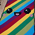 #Crochet : Kawaii Rainbow Blanket - Hobbii.com
