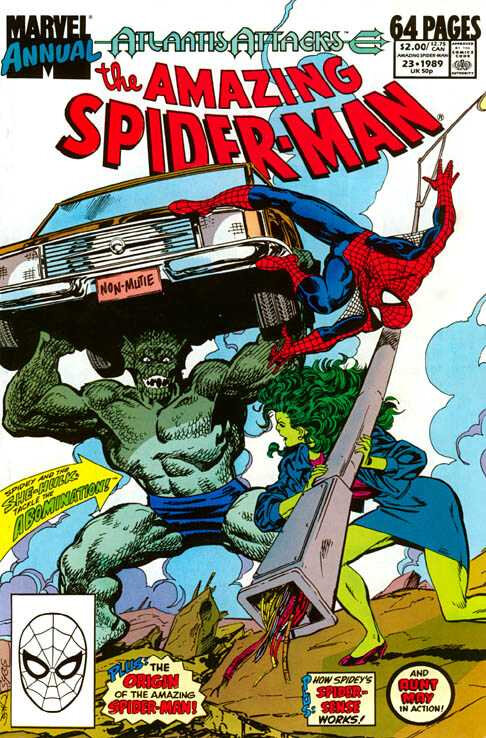 amazing spiderman 1963 annual 23 1989 atlantis attacks