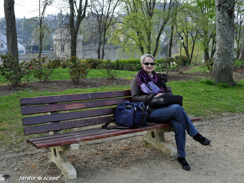 Au jardin de la Garenne au dessus de la ville de Vannes (56)