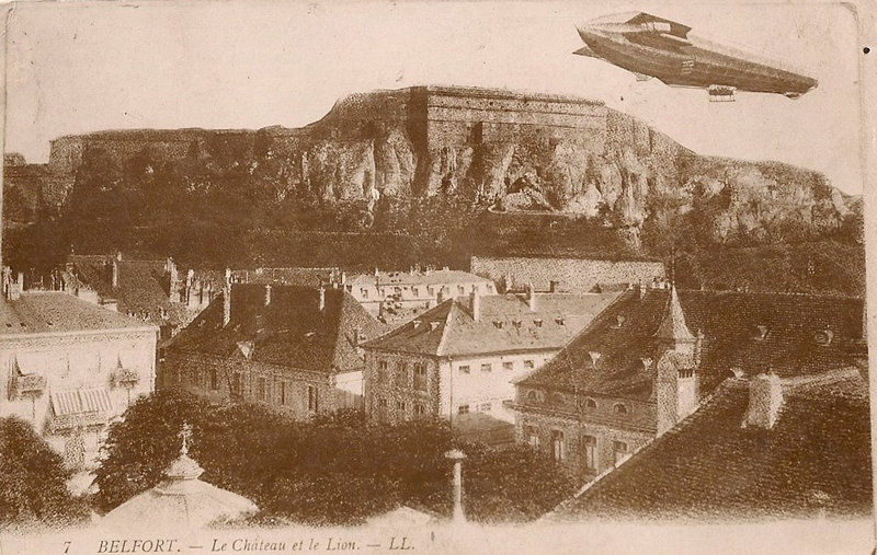 Belfort CPA Dirigeable Zeppelin Château R1