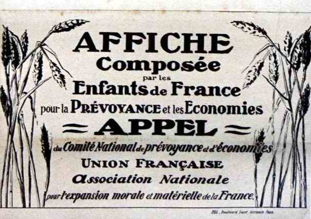 Affiche composée par les enfants de FR