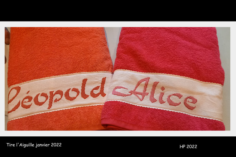 serviettes Alice et Léopold
