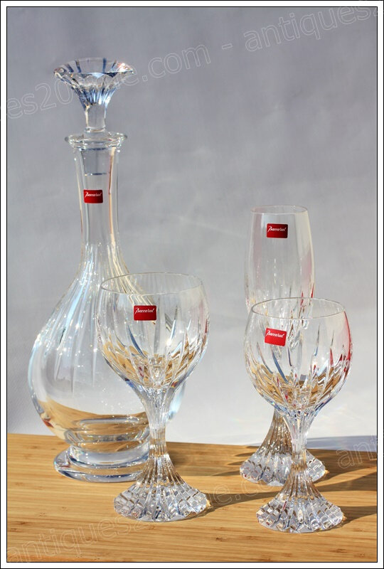 Service verres cristal Baccarat Massena