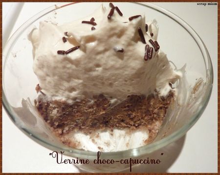 verrine choco capuccino intérieur