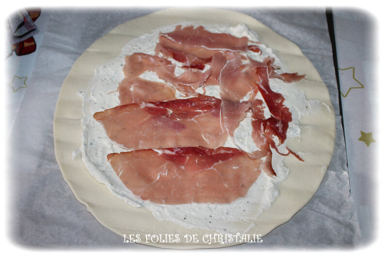 Sapin feuilleté jambon cru 2