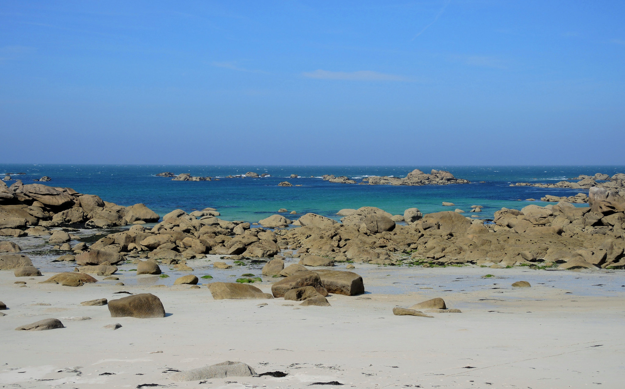 Brignogan-plages, plage de sable blanc