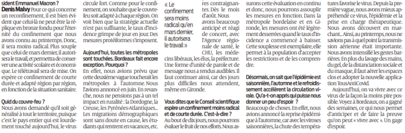 2020 10 28 SO On espère ce confinement de courte durée2
