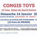 Salon du jouet ancien <b>CONGIS</b> TOYS Dimanche 14 Janvier 2018