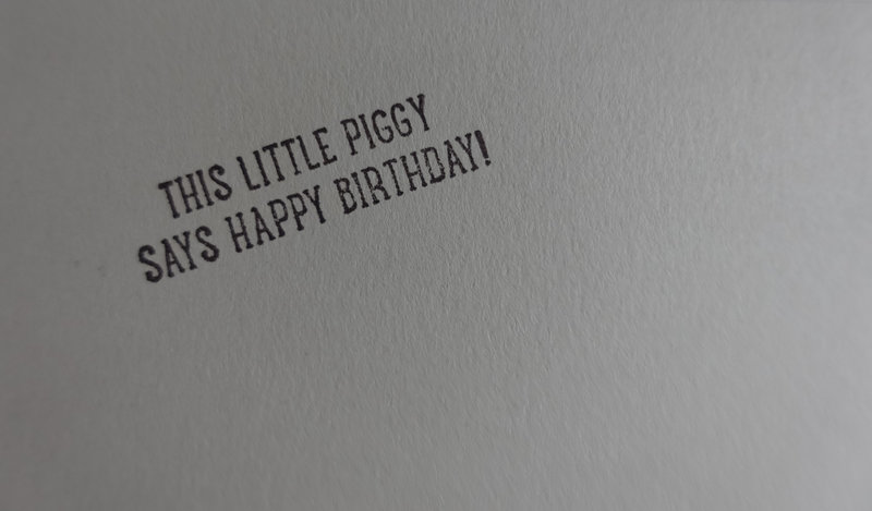 17e 3e Carte This birthday piggy