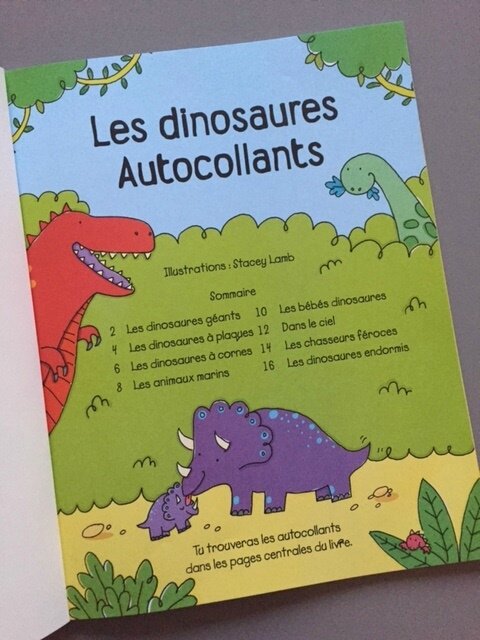 colo et autocollants les dinosaures 1