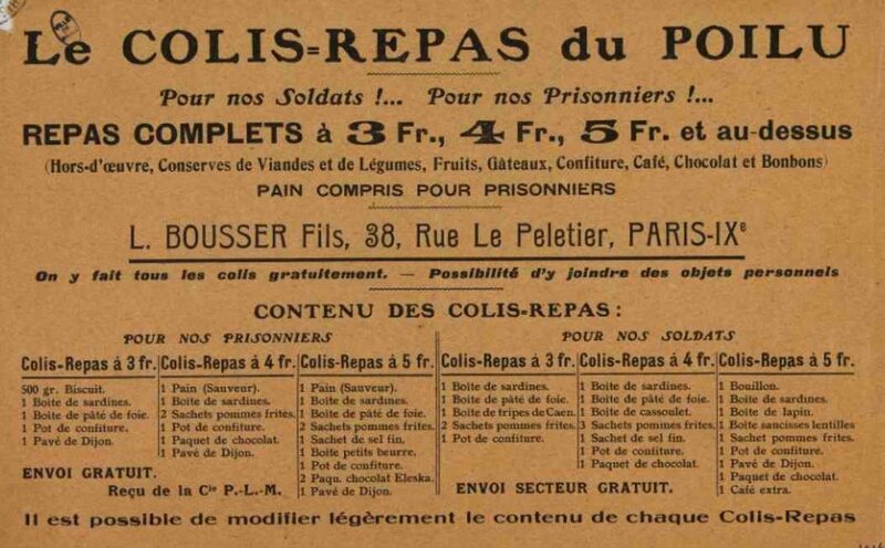 Colis repas du poilu