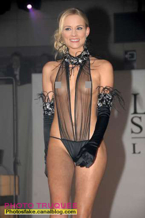 Elodie Gossuin, robe transparente