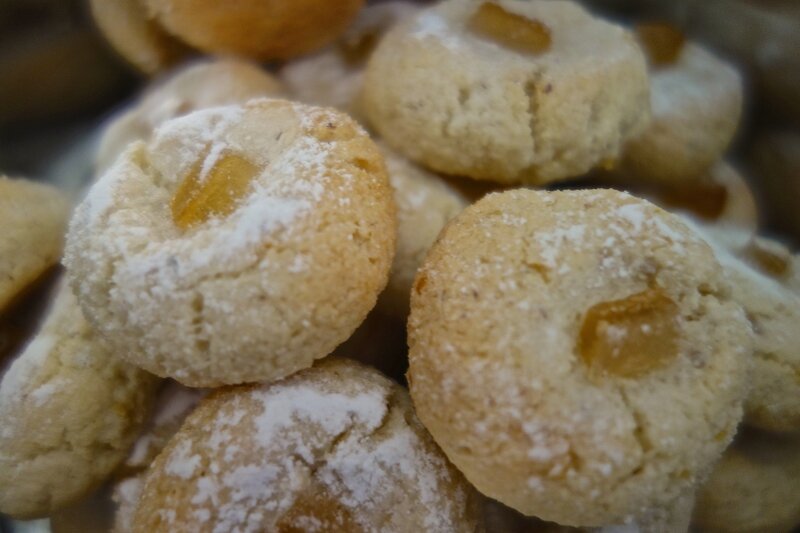 amaretti au limoncellon, au citron et au citron confit