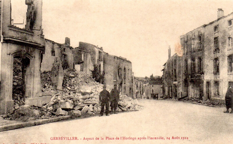 Gerbéviller, destructions incendie, août 1914 (2)