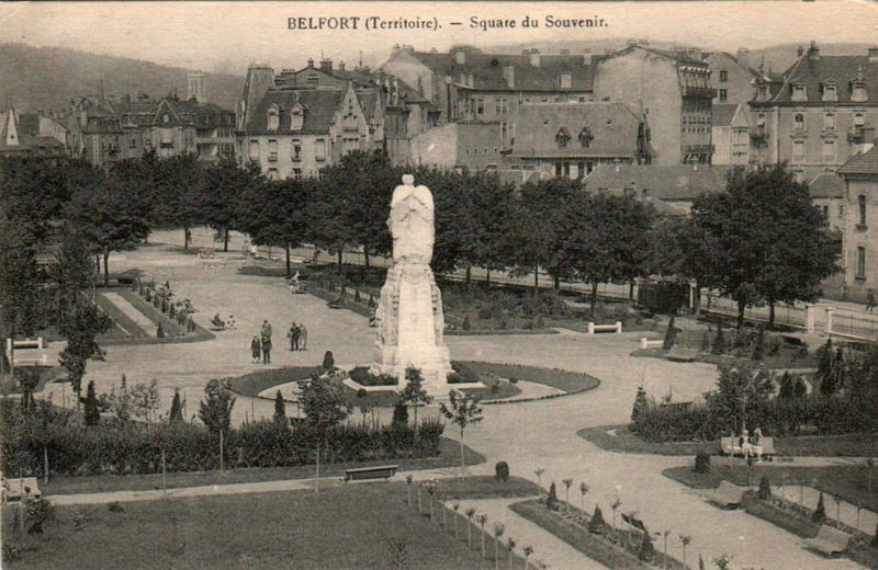 6 CPA Belfort Square du Souvenir R