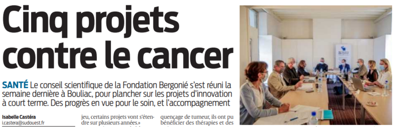 2020 10 05 SO Cinq projets contre le cancer