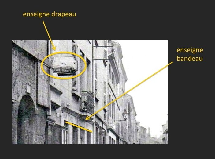 enseignes légendées