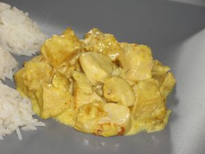 poulet curry ananas