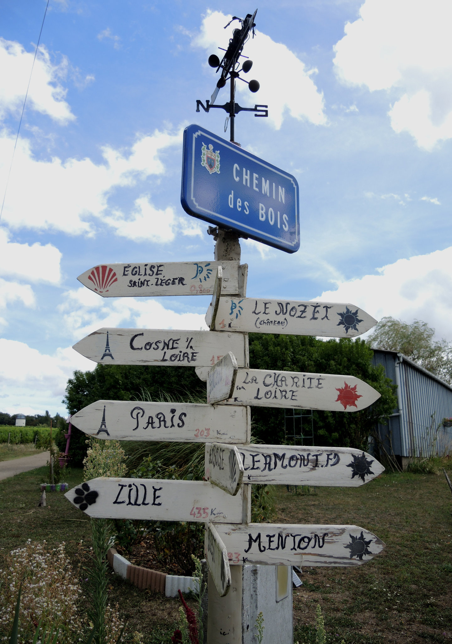 Saint-Andelain, les Berthiers, panneau voyage (58)