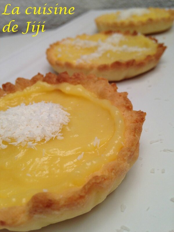 Tartelette coco lemon curd