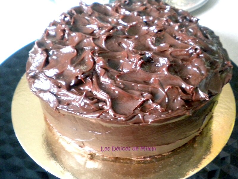 Mud cake et sa ganache aux 2 chocolats 4