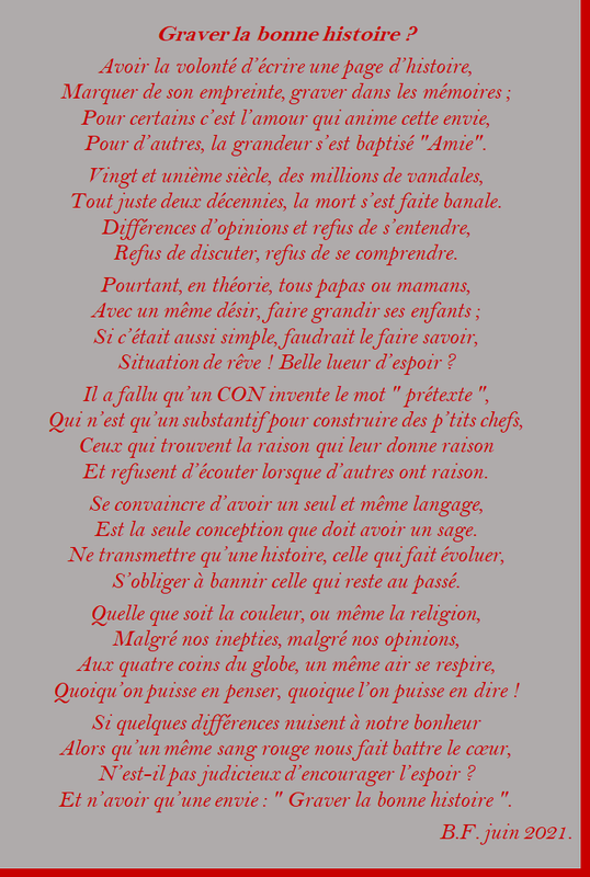 Graver la bonne histoire m43