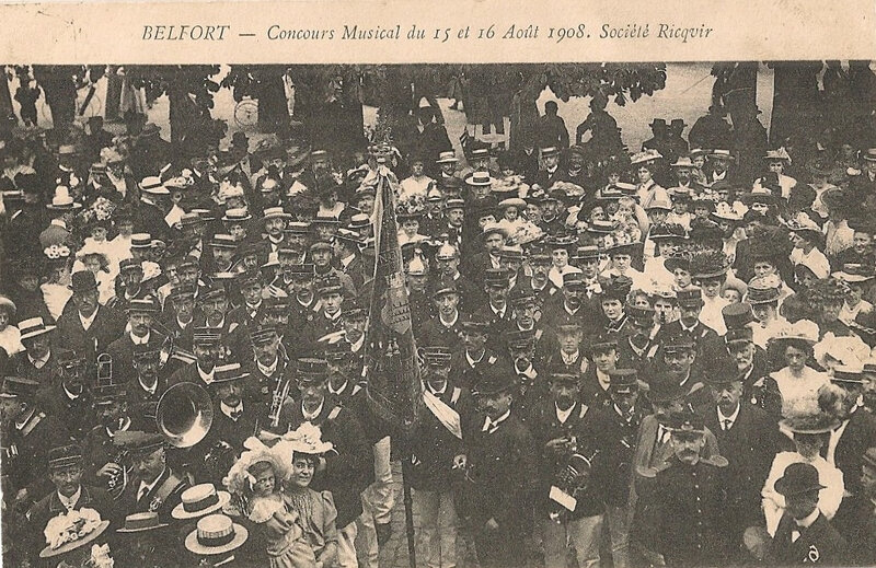 Belfort 1908 08 15 & 16 CPA n°6 Société Ricqwir