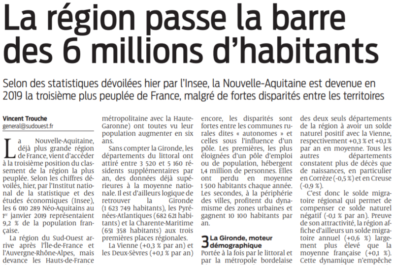 2021 12 30 SO La région passe la barre des 6 millions d'habitants