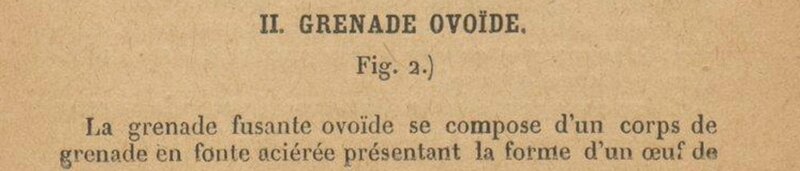 grenade ovoide oeuf