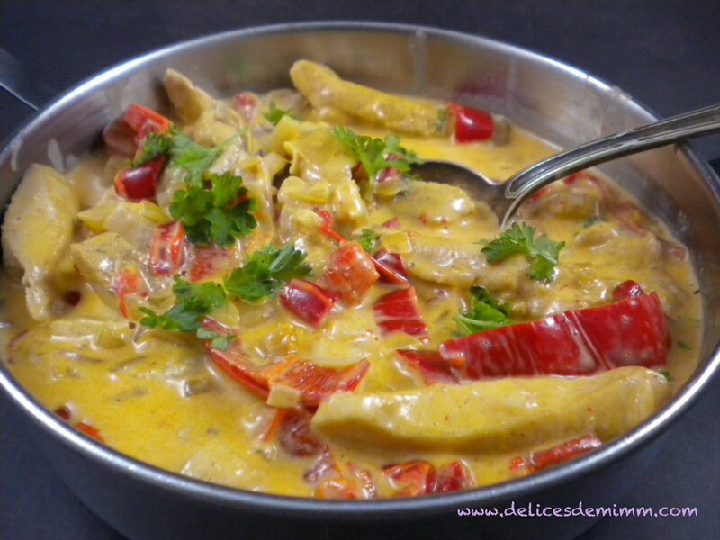 Poulet aux poivrons, recette rapide 1