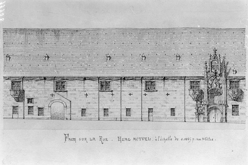 Emile Boeswillwad, Élévation de la façade sur rue, 1850 (cliché MAP)