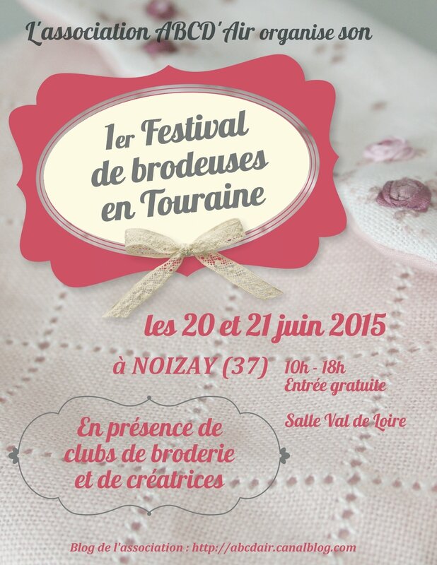 ABCD'Air Affiche Festival de Brodeuses en Touraine 2015