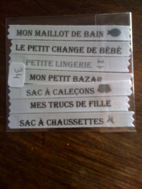 pochette 34 Sacs à