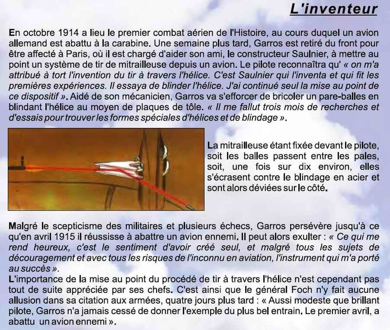 Garros l'inventeur