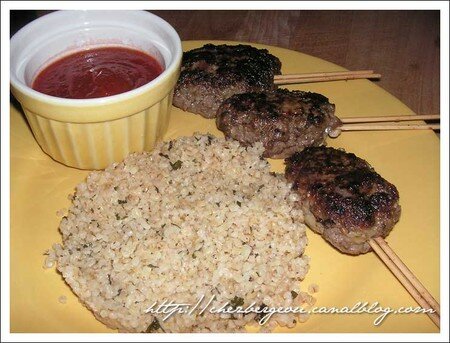 Keftas de bœuf et boulgour parfumé recettes plats Petites boulettes de viande façon Keftas