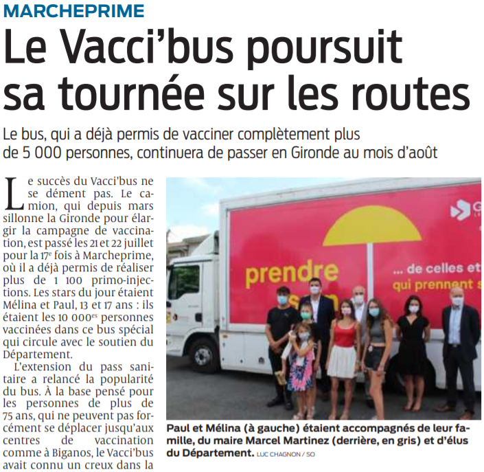 2021 07 30 SO Marcheprime Le Vacci'bus poursuit sa tournée sur les routes