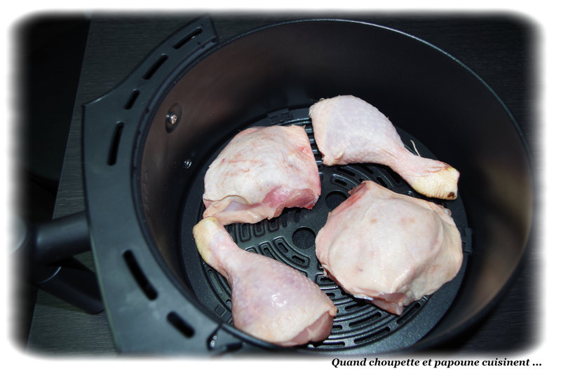 cuisses de poulet et frites au cecofry Rain-4147