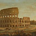 Attributed to <b>Gaspar</b> <b>van</b> <b>Wittel</b> (flemish c.1653-1736), The Colosseum and the Arch of Constantine