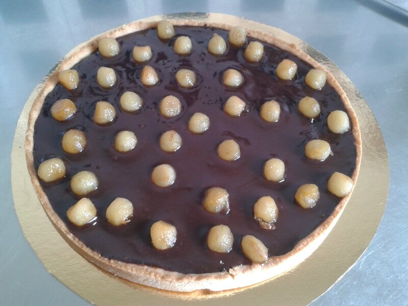 tarte poires chocolat