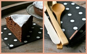 Gâteau moelleux fondant chocolat Amandes & pommes sans beurre 1