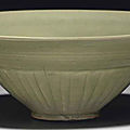 A <b>molded</b> Yaozhou celadon <b>bowl</b>, Northern Song-Jin dynasty, 11th-12th century