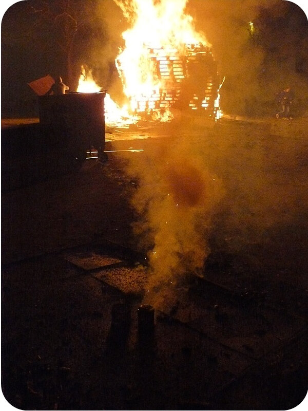 Quartier Drouot - Feu de palettes Nouvel An 19