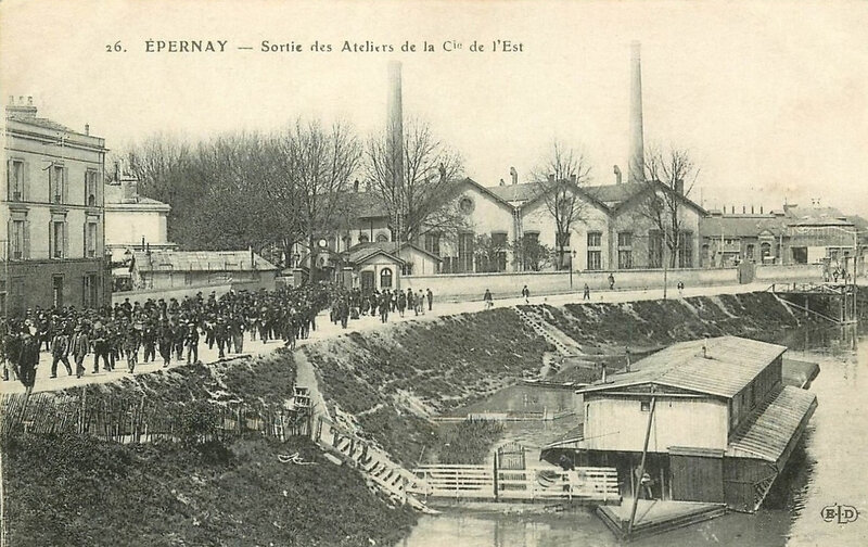 CPA Epernay Ateliers Cie de l'Est