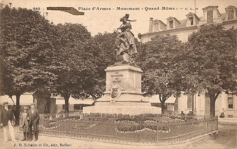 Belfort CPA Place d'Armes Statue Quand Même 2 Rue Lecourbe