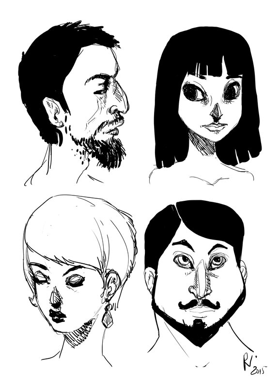 doodle faces