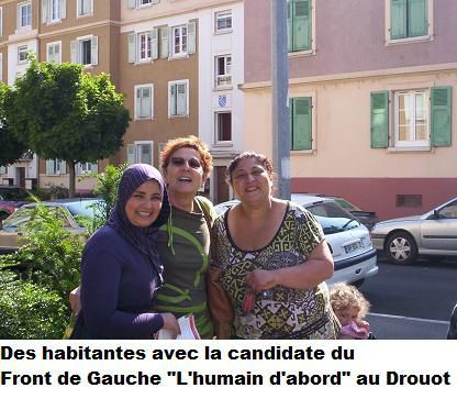 Aline Parmentier candidate du Front de Gauche dans la 5ème circonscription du Haut-Rhin 2