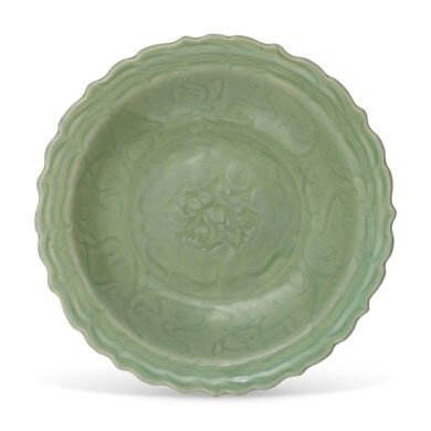 A Longquan celadon dish, Ming dynasty, 14th-15th century