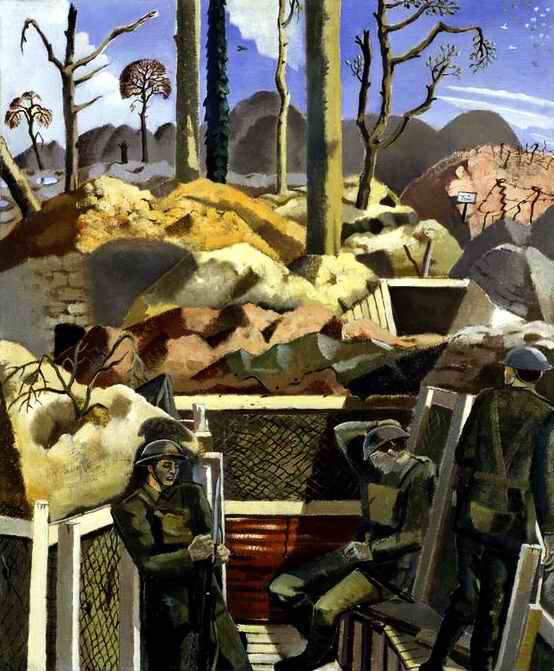 Paul Nash Spring in trenches Ridge Wood 1917